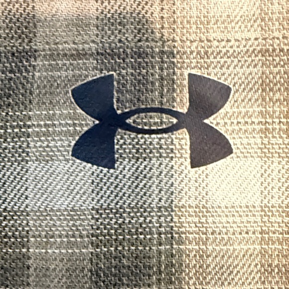 Under Armour Flannel Button-Down Shirt | Olive/Plaid | Men's Size - Large - Picture 6 of 14
